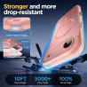 Oududianzi-Coque pour iPhone Air Compatible avec MagSafe Magnétique, Housse de Arrière Translucide Givrée PC, TPU Silicone Bumpe