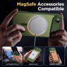 Oududianzi-coque pour iphone air compatible avec magsafe magnétique, housse de arrière translucide givrée pc, tpu silicone bumpe