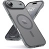 Oududianzi-coque pour iphone air compatible avec magsafe magnétique, housse de arrière translucide givrée pc, tpu silicone bumpe