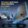 Oududianzi-coque pour iphone air compatible avec magsafe magnétique, housse de arrière translucide givrée pc, tpu silicone bumpe