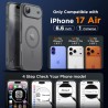 Oududianzi-coque pour iphone air compatible avec magsafe magnétique, housse de arrière translucide givrée pc, tpu silicone bumpe