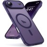 Oududianzi-Coque pour iPhone Air Compatible avec MagSafe Magnétique, Housse de Arrière Translucide Givrée PC, TPU Silicone Bumpe