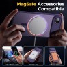 Oududianzi-Coque pour iPhone Air Compatible avec MagSafe Magnétique, Housse de Arrière Translucide Givrée PC, TPU Silicone Bumpe