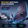 Oududianzi-Coque pour iPhone Air Compatible avec MagSafe Magnétique, Housse de Arrière Translucide Givrée PC, TPU Silicone Bumpe