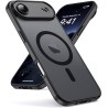 Oududianzi-Coque pour iPhone Air Compatible avec MagSafe Magnétique, Housse de Arrière Translucide Givrée PC, TPU Silicone Bumpe