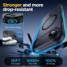 Oududianzi-Coque pour iPhone Air Compatible avec MagSafe Magnétique, Housse de Arrière Translucide Givrée PC, TPU Silicone Bumpe