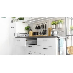 GTV - Système de Tiroirs Axis Pro, Ensemble de Tiroirs, Extraction Totale, Amortissement Intégré, Charge 40 kg, Tiroir Coulissan
