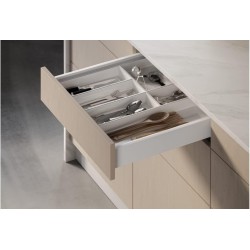GTV - Système de Tiroirs Axis Pro, Ensemble de Tiroirs, Extraction Totale, Amortissement Intégré, Charge 40 kg, Tiroir Coulissan