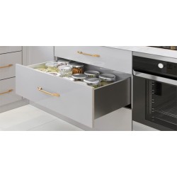 GTV - Système de Tiroirs Axis Pro, Ensemble de Tiroirs, Extraction Totale, Amortissement Intégré, Charge 40 kg, Tiroir Coulissan