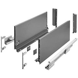 GTV - Système de Tiroirs Axis Pro, Ensemble de Tiroirs, Extraction Totale, Amortissement Intégré, Charge 40 kg, Tiroir Coulissan