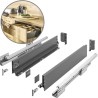 GTV - Système de Tiroirs Axis Pro, Ensemble de Tiroirs, Extraction Totale, Amortissement Intégré, Charge 40 kg, Tiroir Coulissan