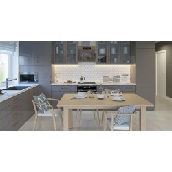 GTV - Système de Tiroirs Axis Pro, Ensemble de Tiroirs, Extraction Totale, Amortissement Intégré, Charge 40 kg, Tiroir Coulissan