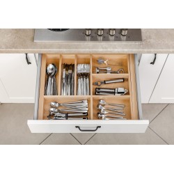 GTV - Système de Tiroirs Axis Pro, Ensemble de Tiroirs, Extraction Totale, Amortissement Intégré, Charge 40 kg, Tiroir Coulissan