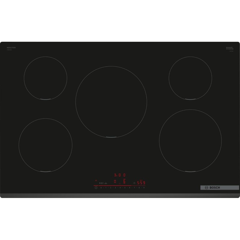 Bosch PIV831HB1E Série 6, Plaque Intégrée Induction 80 cm Noir