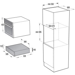 Gorenje wd1410 x 19.8l 410 W Acier inoxydable Tiroir et de chauffage – Appareil (intérieur, 19,8 l, acier inoxydable, 80 tasses,
