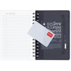 Legami - Agenda hebdomadaire Spiralata Small 2026, Moth, Special Edition, 12 mois petit, fermeture avec élastique, journal de ja