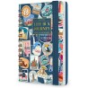 Legami - Agenda hebdomadaire Spiralata Small 2026, Travel Stickers, 12 mois petit, fermeture avec élastique, journal de janvier 