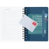 Legami - Agenda hebdomadaire Spiralata Small 2026, Travel Stickers, 12 mois petit, fermeture avec élastique, journal de janvier 