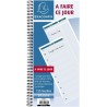 Exacompta - Réf. 5380E - 1 carnet spiralé "A faire ce jour" - avec liste des tâches en page droite et planning horaire en page d