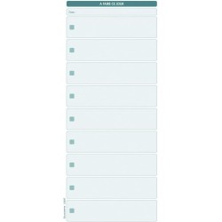 Exacompta - Réf. 5380E - 1 carnet spiralé "A faire ce jour" - avec liste des tâches en page droite et planning horaire en page d