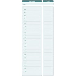 Exacompta - Réf. 5380E - 1 carnet spiralé "A faire ce jour" - avec liste des tâches en page droite et planning horaire en page d