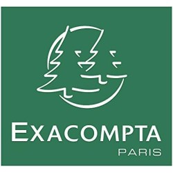 Exacompta - Réf. 5380E - 1 carnet spiralé "A faire ce jour" - avec liste des tâches en page droite et planning horaire en page d