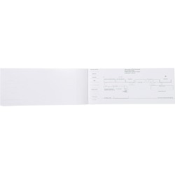 Exacompta - Réf. 33E - Paquet de 10 carnets à souche TRAITES NORMALISÉES NF K 11030-1 - 50 feuillets papier chèque amagnétique 9