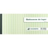 Exacompta - Réf. 42E - Paquet de 10 carnets à souche QUITTANCES DE LOYER - 50 feuillets papier chèque amagnétique 95g/m2 Clairef