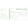 Exacompta - Réf. 42E - 1 Carnet à souche QUITTANCES DE LOYER - 50 feuillets papier chèque amagnétique 95g/m2 Clairefontaine - Ch