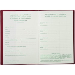 Exacompta - Réf. 5080E - 1 carnet d'entretien pour véhicules de transports de marchandises - modèle officiel - format vertical 2