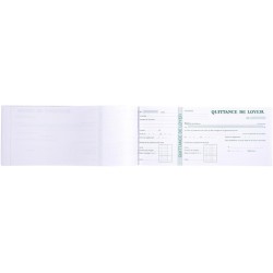 EXACOMPTA carnet de 50 feuilles de Quittance de loyer 101x165mm