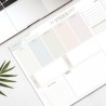 Bloc Planificateur A3 Non Daté, 50 Pages Planning Hebdomadaire avec To-Do List