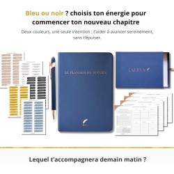 Planner Français de productivité, Semainier, Planning annuel mensuel journalier,agenda non daté, coffret cadeau stickers affirma
