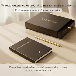 Planner Français de productivité, Semainier, Planning annuel mensuel journalier,agenda non daté, coffret cadeau stickers affirma