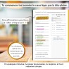 Planner Français de productivité, Semainier, Planning annuel mensuel journalier,agenda non daté, coffret cadeau stickers affirma