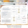 Planner Français de productivité, Semainier, Planning annuel mensuel journalier,agenda non daté, coffret cadeau stickers affirma