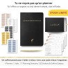 Planner Français de productivité, Semainier, Planning annuel mensuel journalier,agenda non daté, coffret cadeau stickers affirma