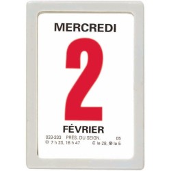 OBERTHUR - 1 Mini-Bloc Calendrier à Effeuiller Ephémérides - Janvier 2026 à Décembre 2026 - Dimension 4.7 x 6.3 cm