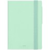 LEGAMI - Agenda hebdomadaire petit 2026, Pastel Mint, 12 mois petit, fermeture avec élastique, journal de janvier 2026 à décembr