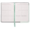LEGAMI - Agenda hebdomadaire petit 2026, Pastel Mint, 12 mois petit, fermeture avec élastique, journal de janvier 2026 à décembr