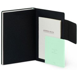 LEGAMI - Agenda hebdomadaire petit 2026, Pastel Mint, 12 mois petit, fermeture avec élastique, journal de janvier 2026 à décembr