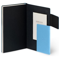 LEGAMI - Agenda hebdomadaire moyen 2026, rétro bleu, 12 mois moyen, fermeture avec élastique, journal de janvier 2026 à décembre