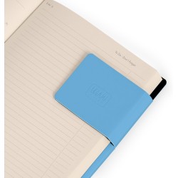 LEGAMI - Agenda hebdomadaire moyen 2026, rétro bleu, 12 mois moyen, fermeture avec élastique, journal de janvier 2026 à décembre