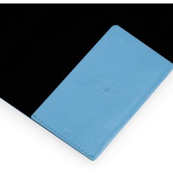 LEGAMI - Agenda hebdomadaire moyen 2026, rétro bleu, 12 mois moyen, fermeture avec élastique, journal de janvier 2026 à décembre