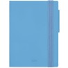 Legami - agenda hebdomadaire mini 2026, retro bleu, 12 mois mini, carnet d'adresses inclus, fermeture avec élastique, journal de