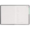 LEGAMI - Agenda hebdomadaire Mini 2026, Pastel Mint, 12 mois Mini, carnet d'adresses inclus, fermeture avec élastique, journal d