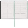 LEGAMI - Agenda hebdomadaire Mini 2026, Pastel Mint, 12 mois Mini, carnet d'adresses inclus, fermeture avec élastique, journal d
