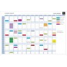 EXACOMPTA Planning annuel magnétique 90x59cm vendu en kit avec de nombreux accessoires