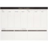 Kokonote - Bloc Note A4 Semainier Basic Studio | Weekly Planner, Sous-Main Bureau, Planificateur Hebdomadaire | Papeterie de Bur