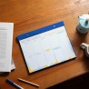 Kokonote - Bloc Note A4 Semainier Akalia | Weekly Planner, Sous-Main Bureau, Planificateur Hebdomadaire | Papeterie de Bureau